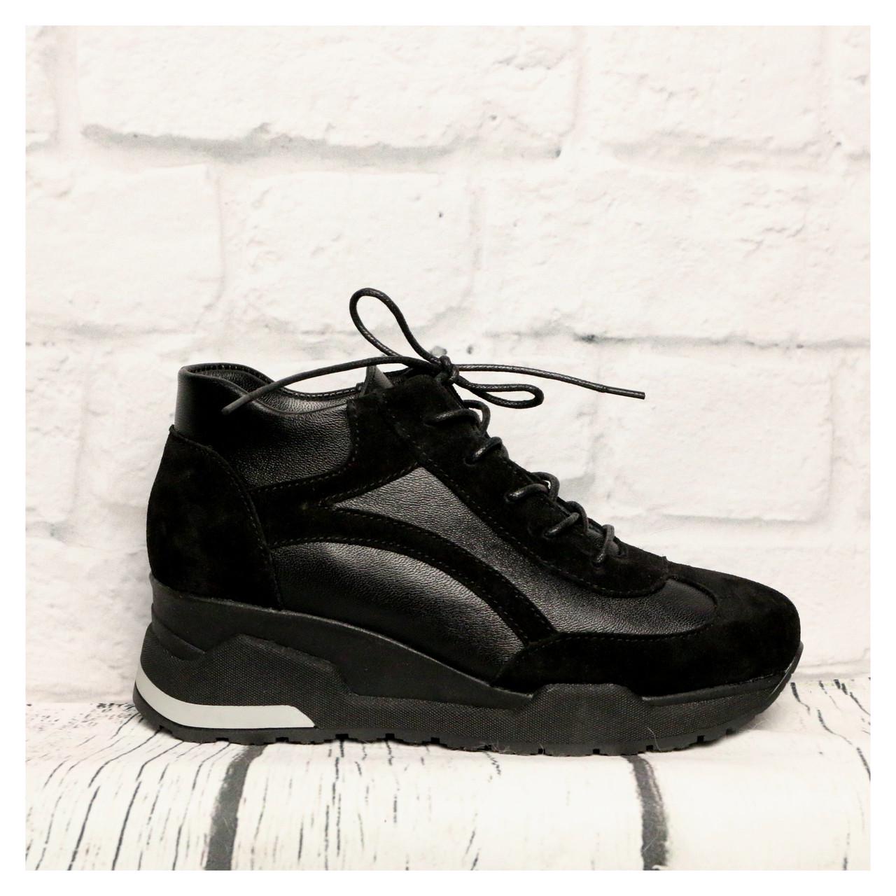 Кросівки жіночі зимові Avis шкіряні р. 37 Чорний (02)