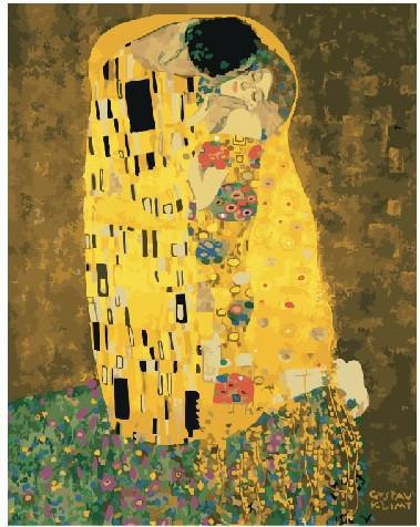 Картина по номерам Brushme "Поцелуй Густава Климта" 40х50 см (BK-GX21783)