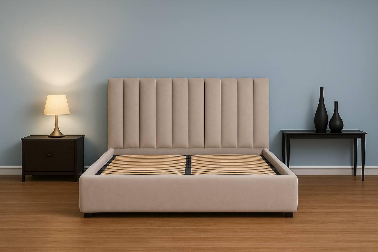 Ліжко Suenos Ondulado Basico 160х200 см Lili 06 Бежевий (33410011-06) - фото 3