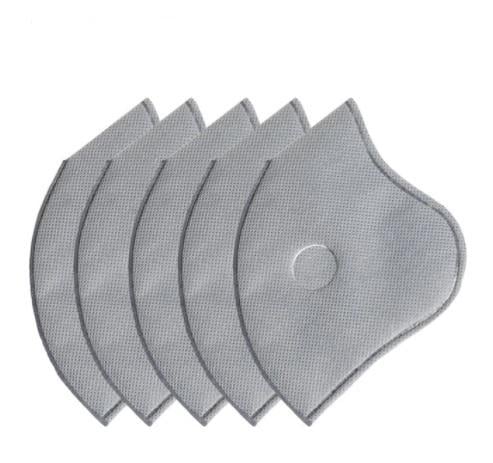 Сменный фильтр в Наборе 5 шт. для защитной маски/респиратора пятислойные угольные (6060301)