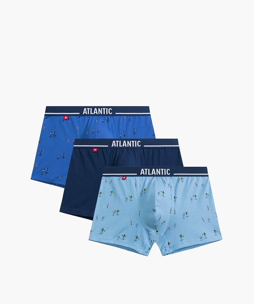 Комплект трусов-боксеров мужских Atlantic 3MH-213 M 3 шт. Голубой (27565565) Комплект трусов-боксеров мужских Atlantic 3MH-213 M 3 шт. Голубой (27565565)