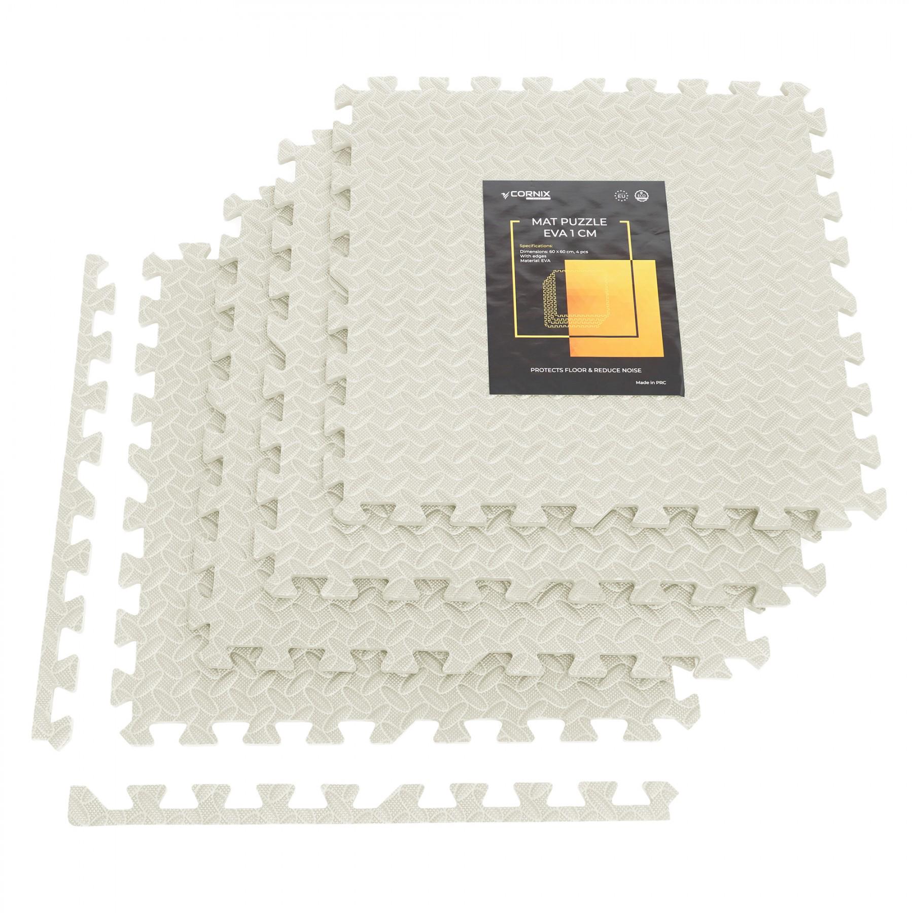 Мат-пазл Cornix Mat Puzzle EVA XR-0231 120x120x1 см Cream (41138) - фото 1