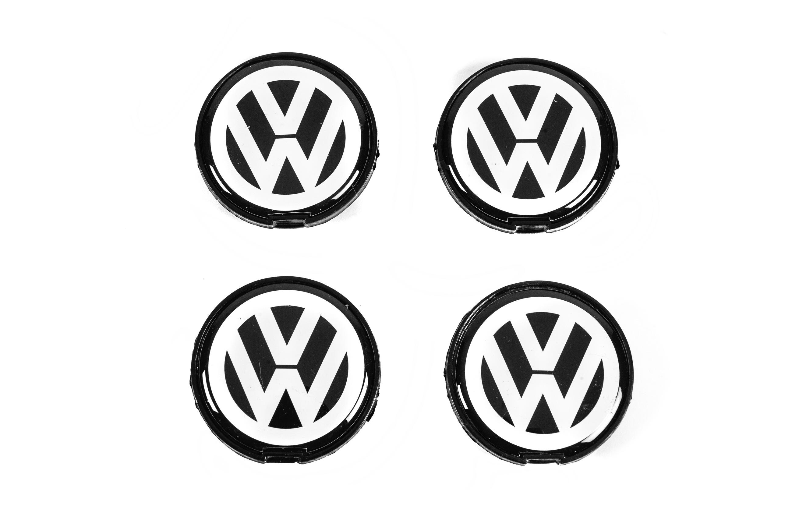 Колпачки в диски Davs Auto vwor5652 V-2 для Volkswagen abs-пластик 56/52 мм 4 шт. Черный (157470)