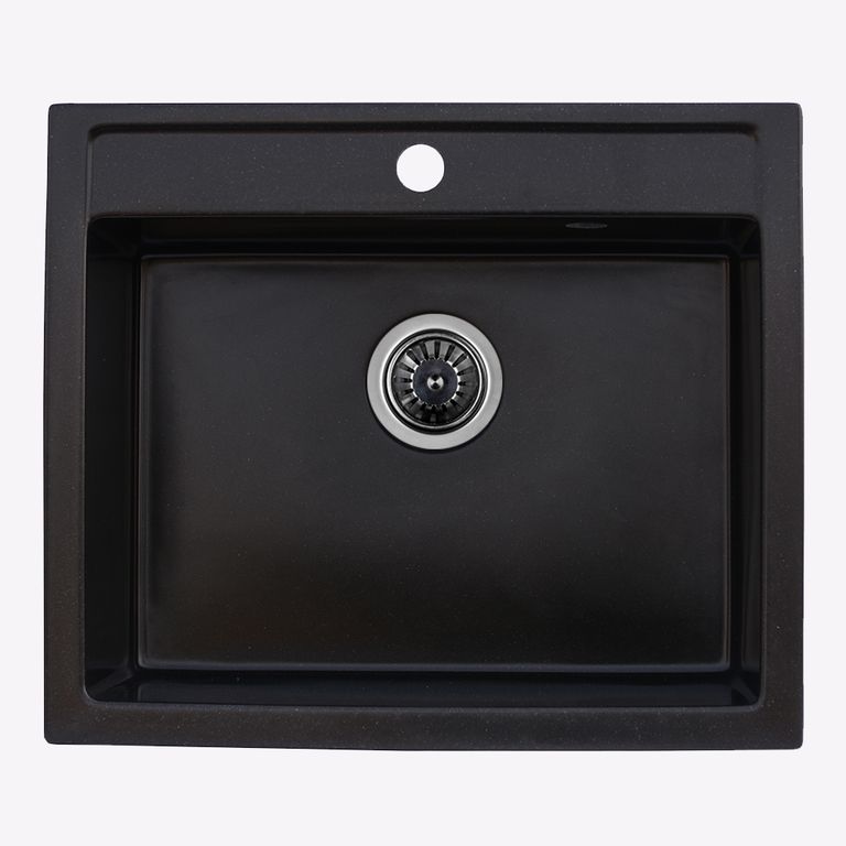 Мойка кухонная Platinum Irena 5850S Черный (353183)