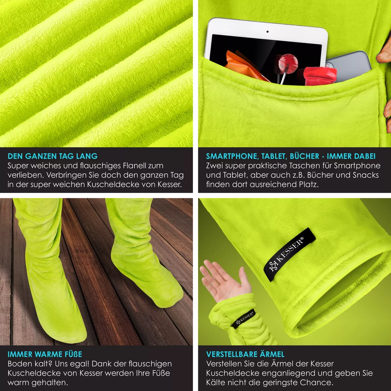 Одеяло-плед KESSER 200x140 см (225262457139gn-200x140) - фото 3