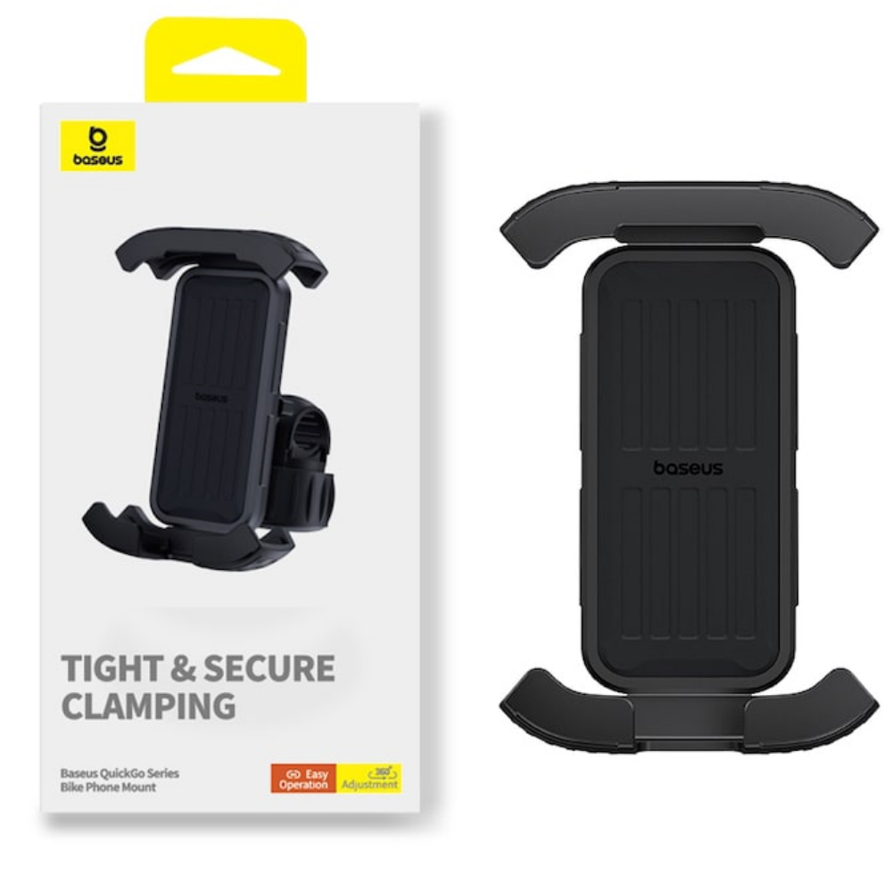 Тримач для смартфона на велосипед BASEUS Чорний (C40561500113-00)