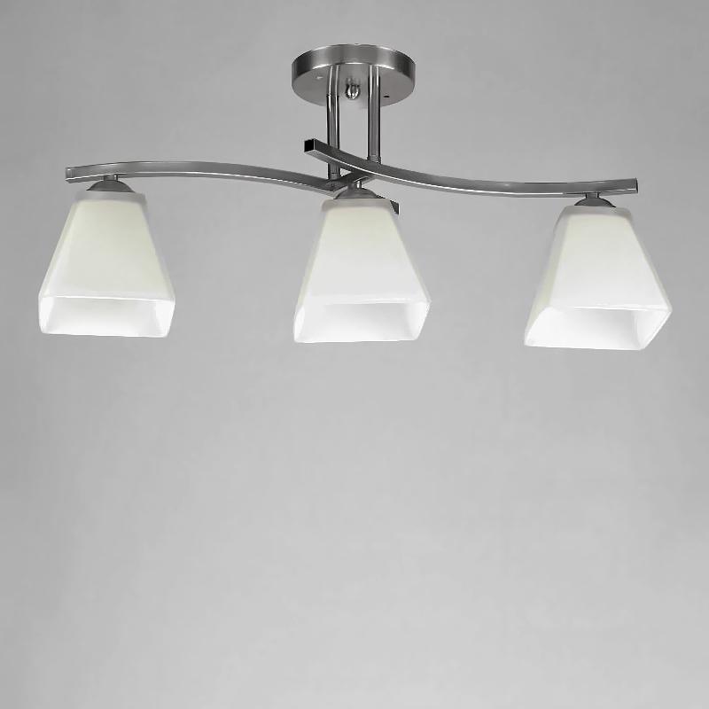 Люстра потолочная Light House NM-14675/3 CR+WT на три лампы Хром