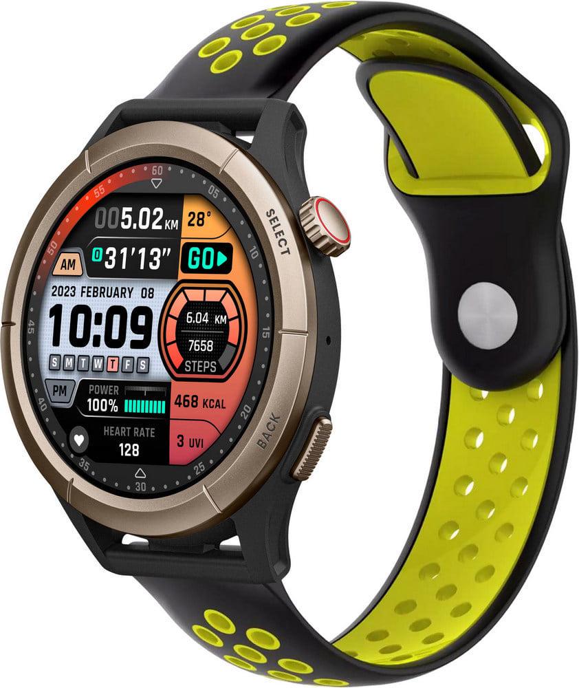 Ремешок Sport для Amazfit Cheetah Round/Cheetah Pro Black/Yellow (38476-61)