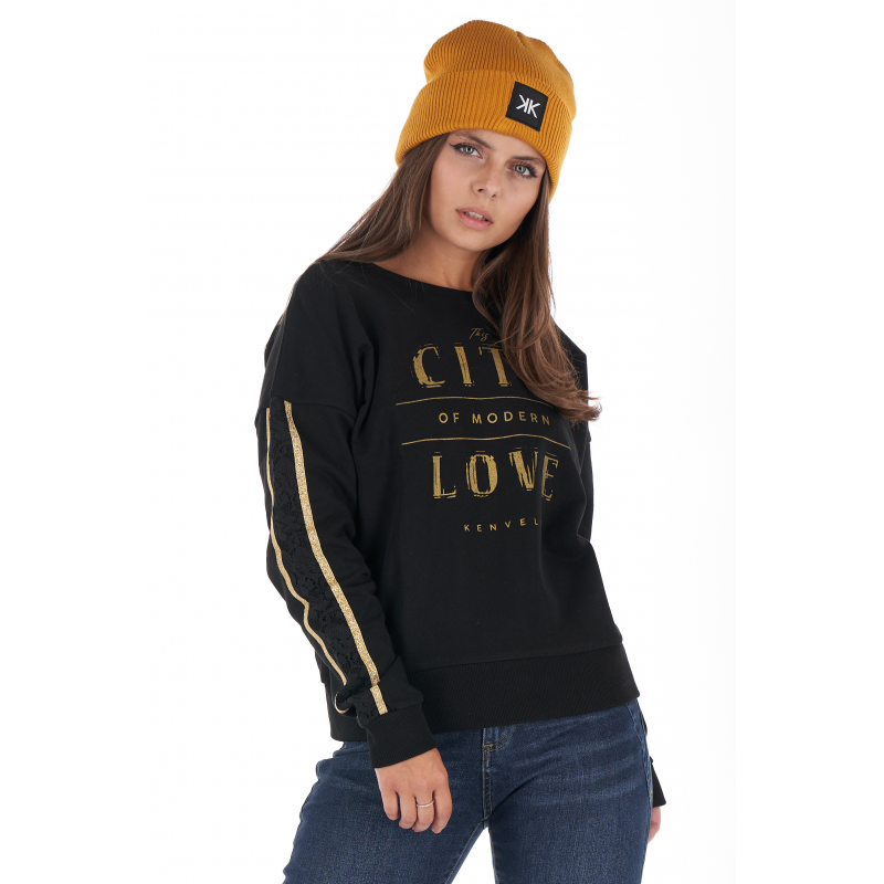 Світшот жіночий Kvl M Чорний (20302027) - фото 4 Світшот жіночий Kvl M Чорний (20302027) - фото 4