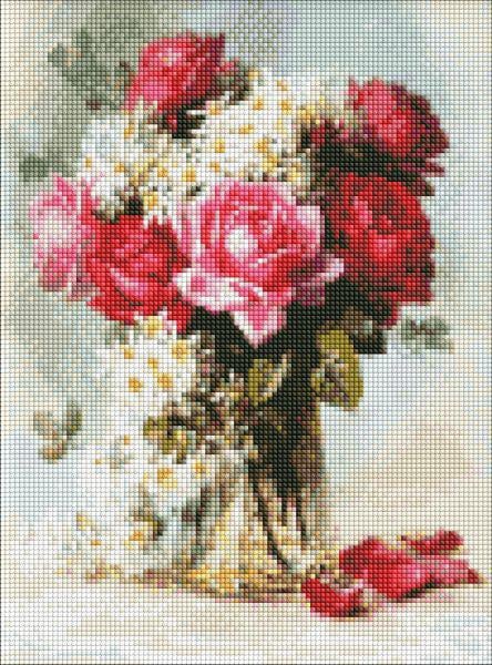 Алмазна мозаїка Ідейка Ароматна троянда 30x40 см (Id-AMO7447)