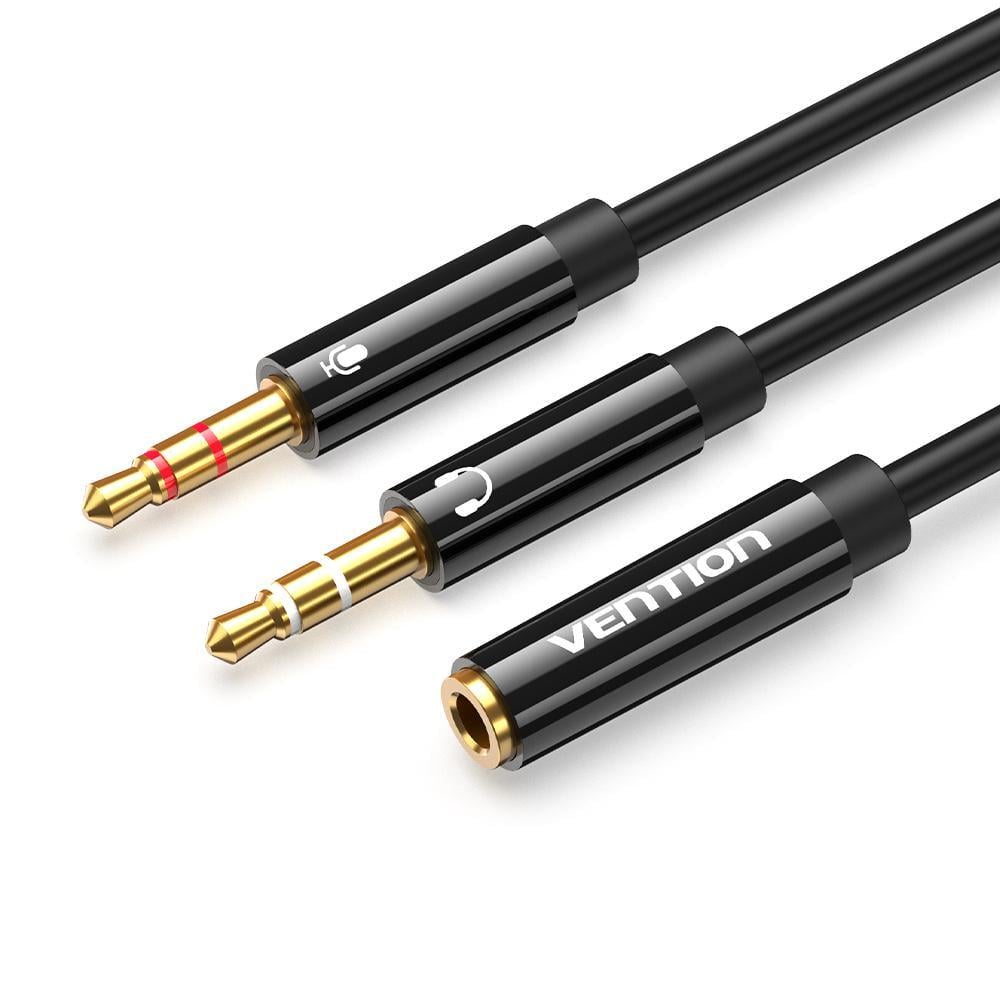 Кабель-разветвитель для гарнитуры Vention 3,5 мм/2х3,5 мм 1 м Черный (BBTBF)
