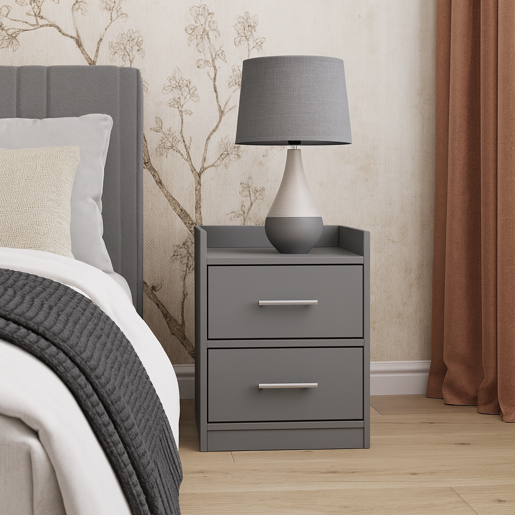 Тумба прикроватная ТП6 SENAM 500х380х350 мм ДСП Серая Мышка - фото 1 Тумба прикроватная ТП6 SENAM 500х380х350 мм ДСП Серая Мышка - фото 1