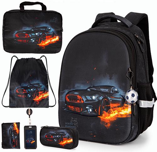 Шкільний набір для хлопчика School Standard Машина 6в1 для молодших класів ортопедичний 38х30х18 см (170-59) Шкільний набір для хлопчика School Standard Машина 6в1 для молодших класів ортопедичний 38х30х18 см (170-59)