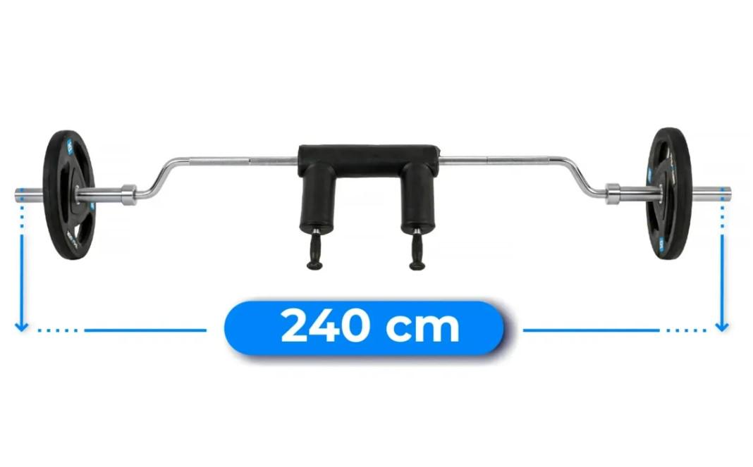 Олимпийский гриф для приседаний Thunder 244/50 (SQUAT-BAR-224/50) - фото 2
