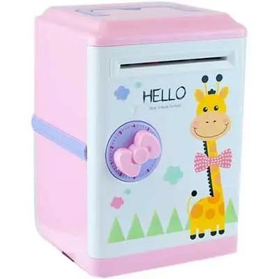 Сейф-копилка детская электронная Bambi L8 Жирафик со светом и звуком Сейф-копилка детская электронная Bambi L8 Жирафик со светом и звуком