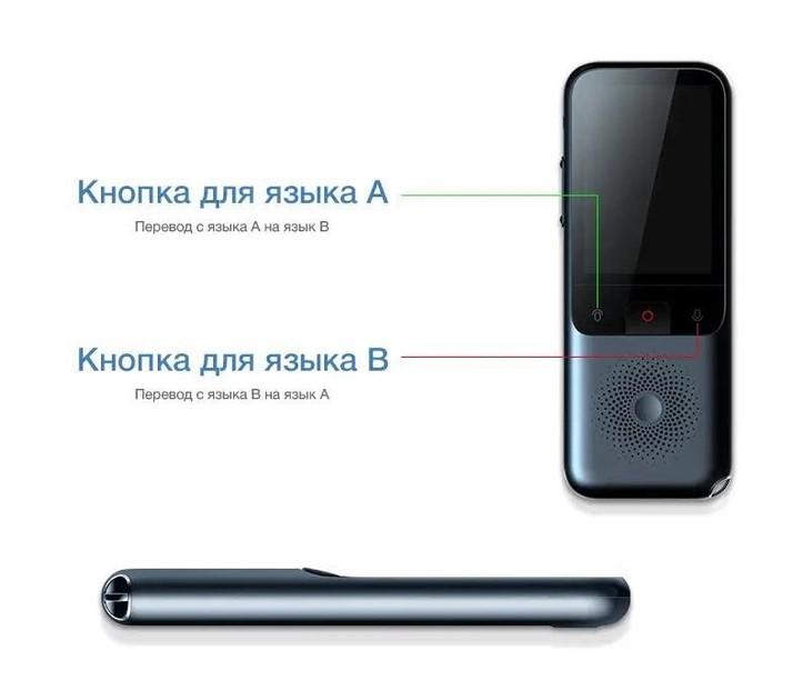 Перекладач голосовий портативний Leory T11 WI-FI 138 мов 1500 мАч (T11) - фото 8