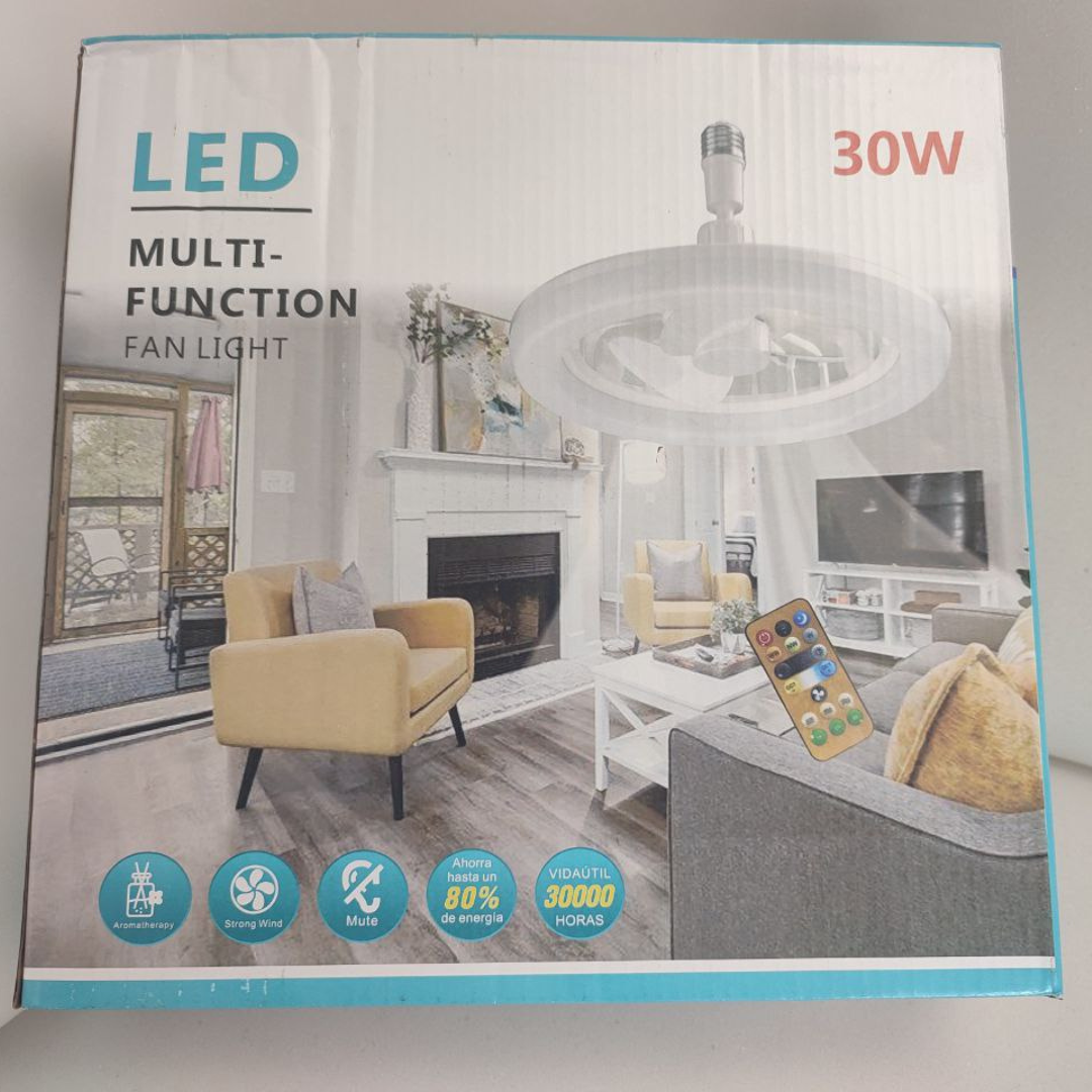 Вентилятор-люстра в патрон LED Multi-Function Fan Light із поворотним шарніром (EVA-27) - фото 6