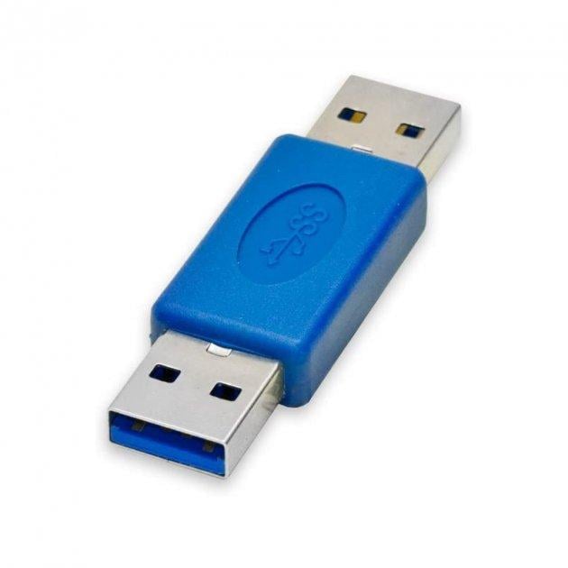 Переходник SUNROZ USB 3.0-USB 3.0 M/M Blue (A48485)