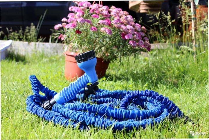 Шланг для поливу з розпилювачем що розтягується MAGIC HOSE V-HOSE PRO 75 м/250ft Синій (2873) - фото 5 Шланг для поливу з розпилювачем що розтягується MAGIC HOSE V-HOSE PRO 75 м/250ft Синій (2873) - фото 5