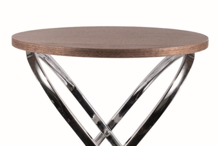 Журнальний столик Signal EOS E 45 см Горіх/Хром (EOSEORCH) - фото 4