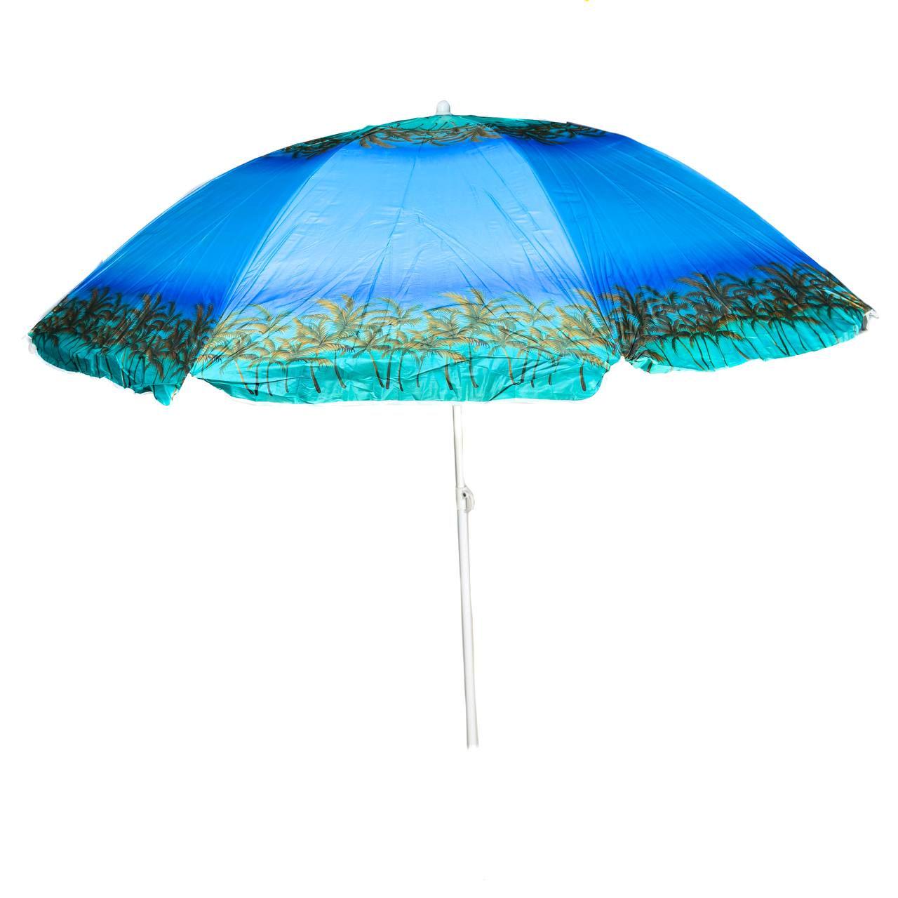 Пляжный зонтик Best-12 Пальмы Anti-UV с наклоном 2 м Синий (23097844)