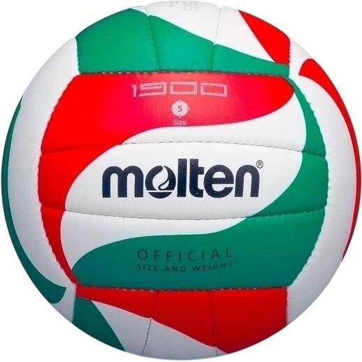 Волейбольный мяч Molten 1900 V5M1900 р. 5 Бело-зелено-красный (55662)