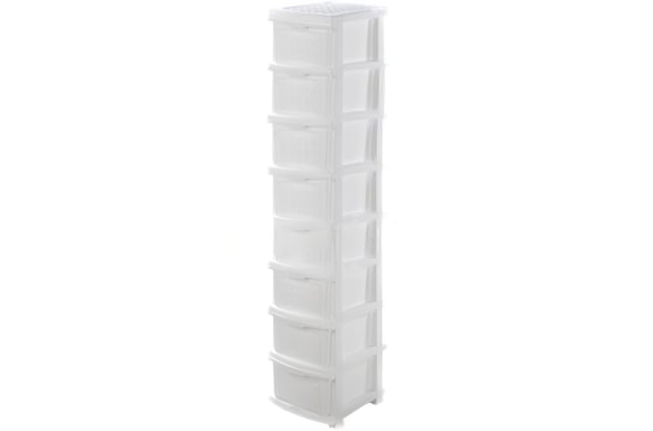 Комод пластиковий R-plastic 8 ярусу Білий (29-46-10413) Комод пластиковий R-plastic 8 ярусу Білий (29-46-10413)
