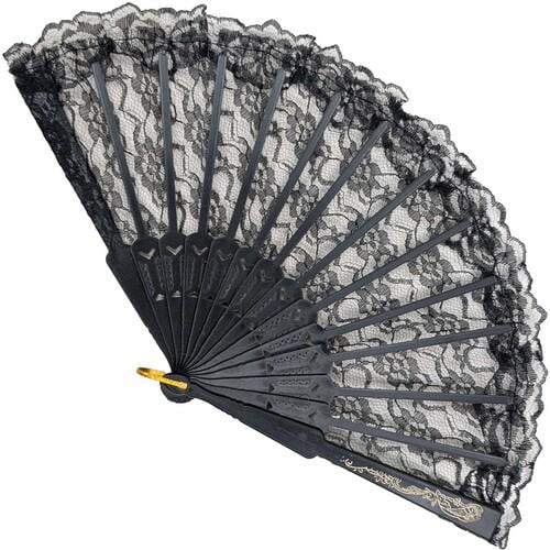 Віяло Кармен гіпюровий (15-300BLK)