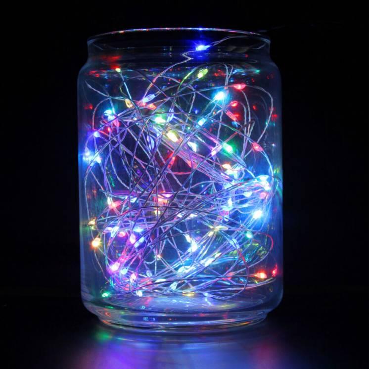 Гирлянда Роса на батарейках медная 5 м Разноцветный (2479515518) - фото 4 Гирлянда Роса на батарейках медная 5 м Разноцветный (2479515518) - фото 4