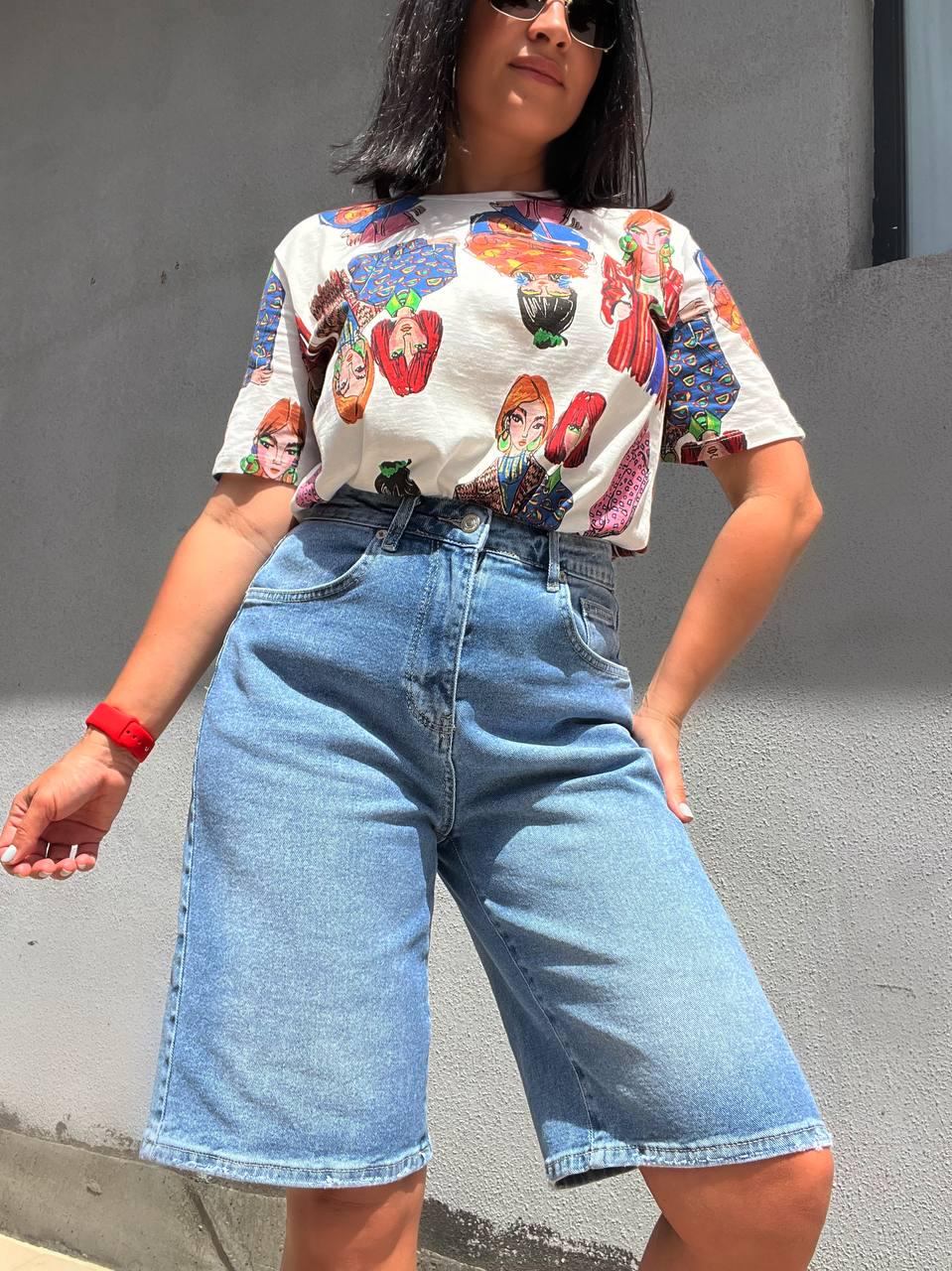 Шорты женские джинс Bella 4367 бермуды удлиненные стрейчевые р. 40 Голубой (2293) - фото 5 Шорты женские джинс Bella 4367 бермуды удлиненные стрейчевые р. 40 Голубой (2293) - фото 5