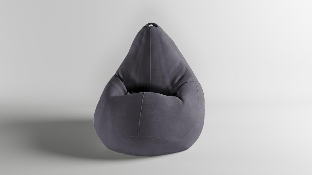 Бескаркасное кресло-мешок SkyPuff MEGA Груша Велюр GREAT XXXL 160х120 см Taupe (160046)