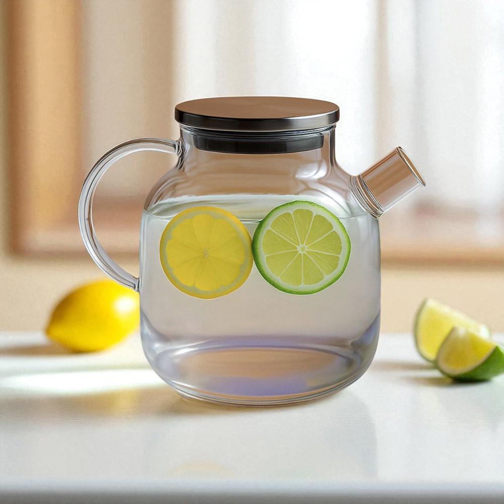 Заварочный чайник с пружинным фильтром IrisBrew жаростойкое стекло 1,5 л (03-R92988)