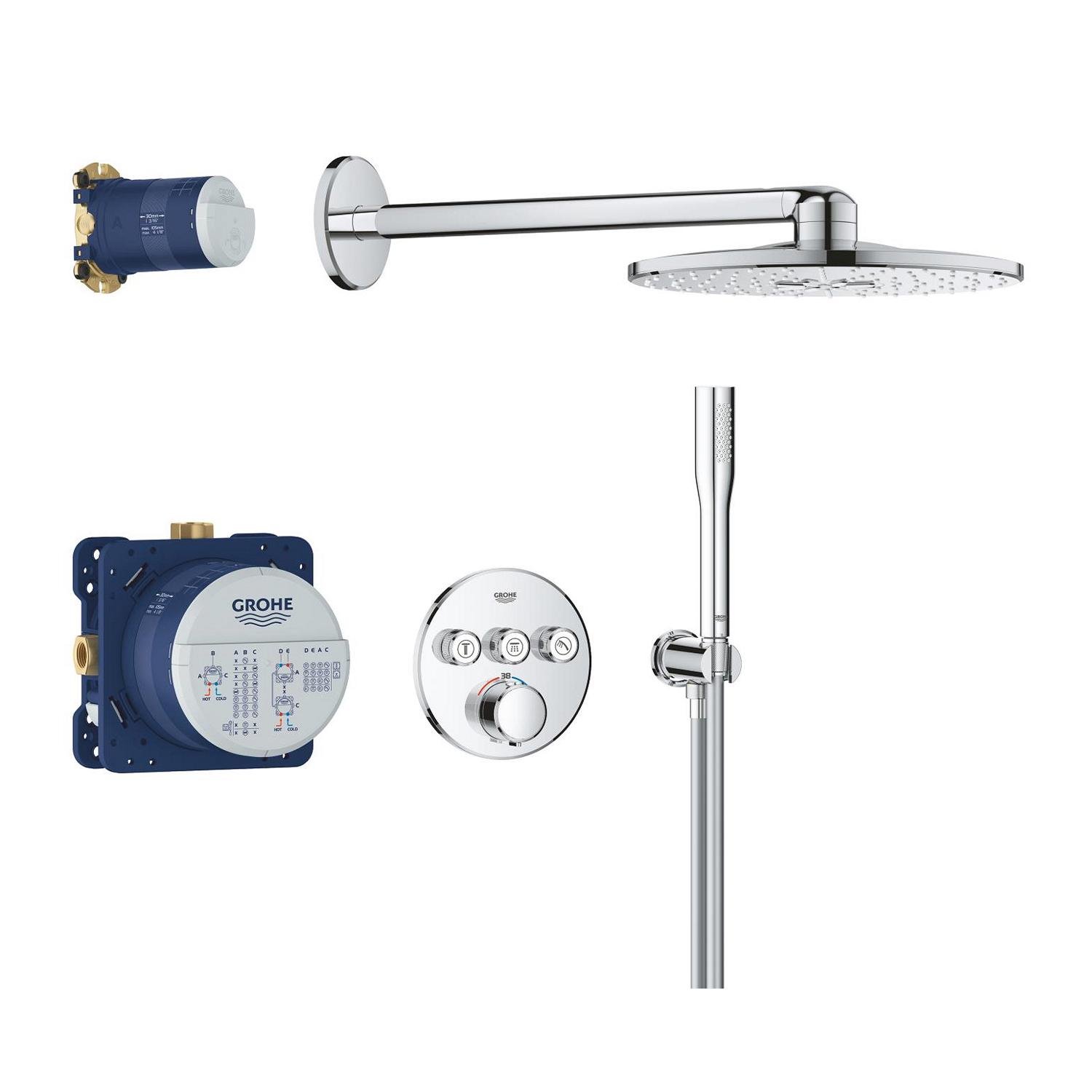 Душевая система скрытого типа Grohe QuickFix Precision 34874000 CV034568 Хром (234952)