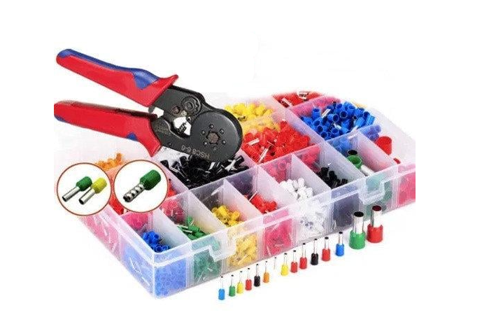 Кримпер 6 кулачків HSC8-6 0,25-6 мм з набором наконечників 2120 шт. Кримпер 6 кулачків HSC8-6 0,25-6 мм з набором наконечників 2120 шт.