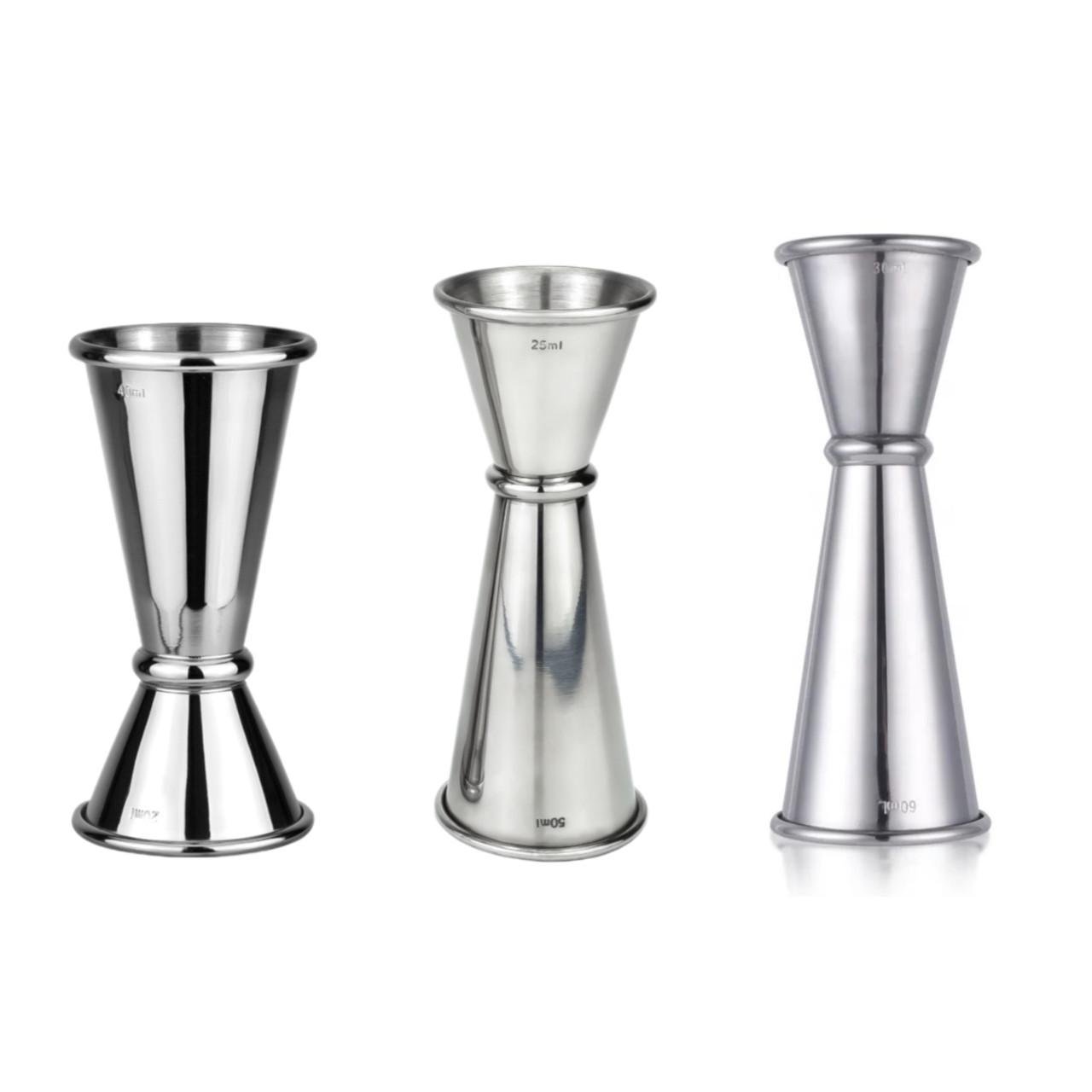 Набір джигерів японських Bar House нержавіюча сталь 20/40 мл 25/50 мл 30/60 мл Сріблястий - фото 1
