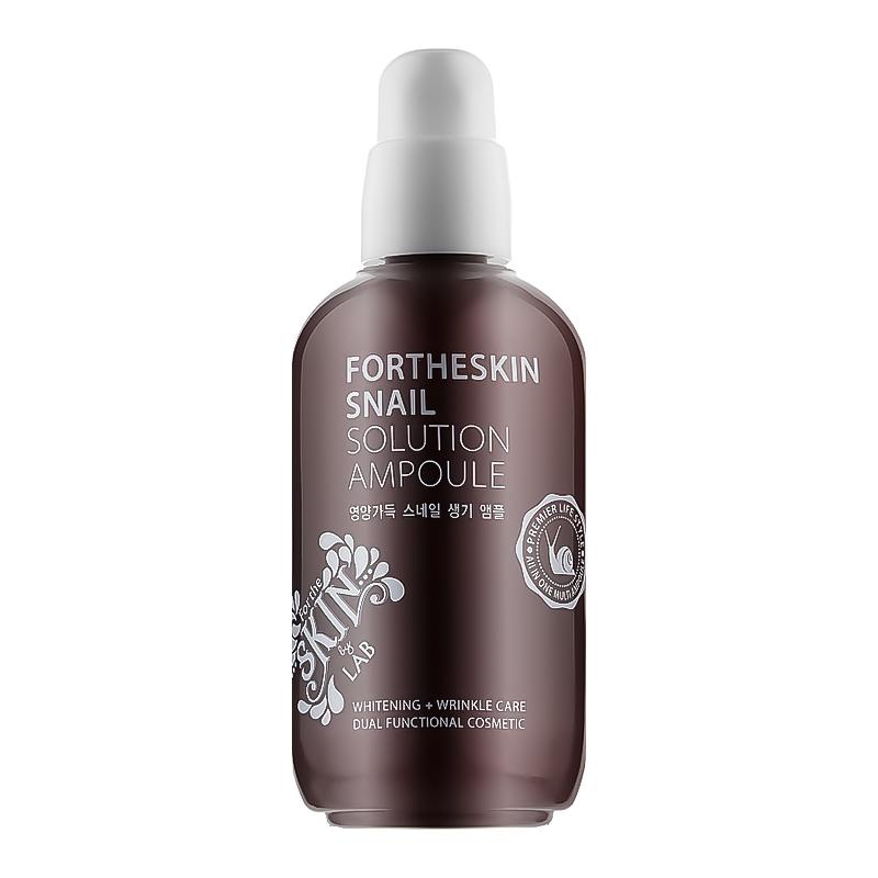 Сыворотка для лица Fortheskin Snail Solution Ampoule 100 мл (8809598150072)
