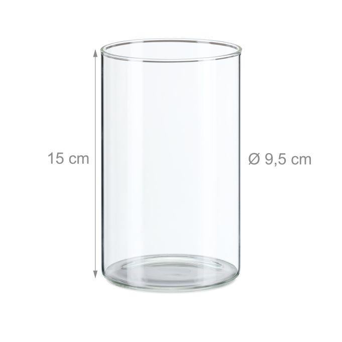 Ваза для цветов стеклянная Relaxdays универсальный дизайн идеальна для дома 3 шт. - фото 4 Ваза для цветов стеклянная Relaxdays универсальный дизайн идеальна для дома 3 шт. - фото 4