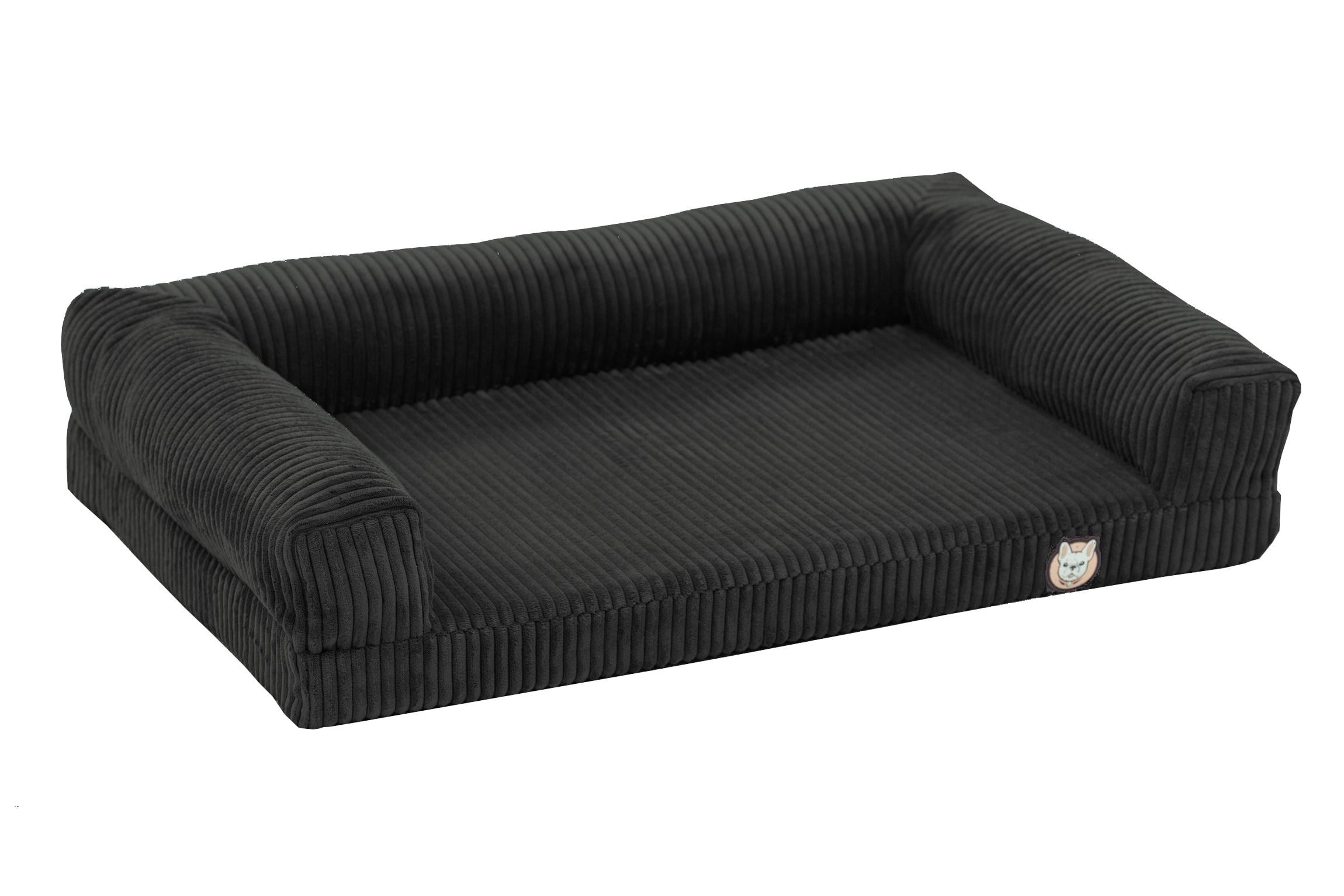 Лежак для собак eGarden Comfort Box кордовый велюр 50х75 см Антрацит (6050)