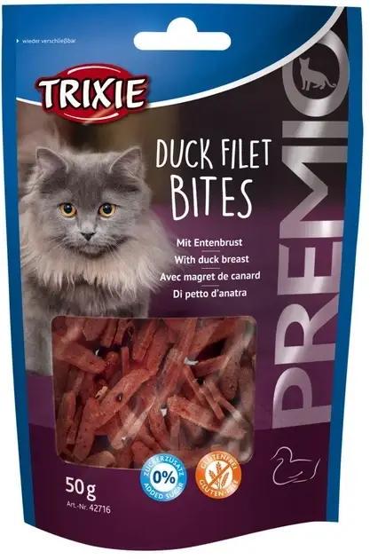 Лакомство Trixie Premio Duck Filet Bites для котов сушеное филе утки 50 г (42716)