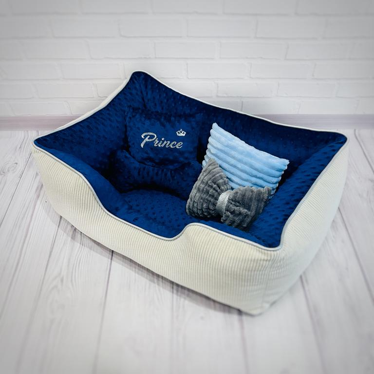 Лежанка для собак Брідж Prince Amore mio Cane до 8 кг 70x50x23 см (DB-0088) - фото 3