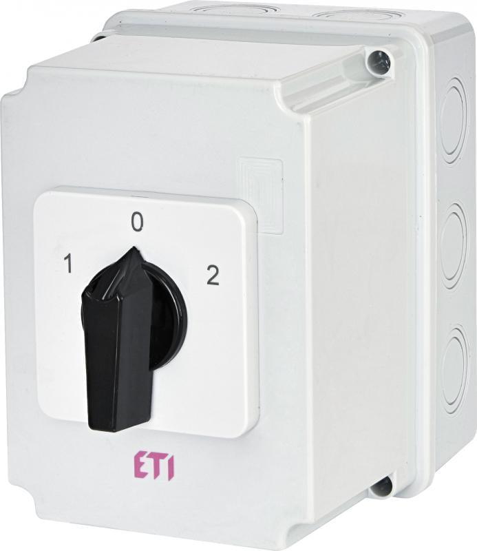 Переключатель пакетный ETI CS 40 53 PN2 1-0-2 3Р 40А 480V в корпусе (4773199)