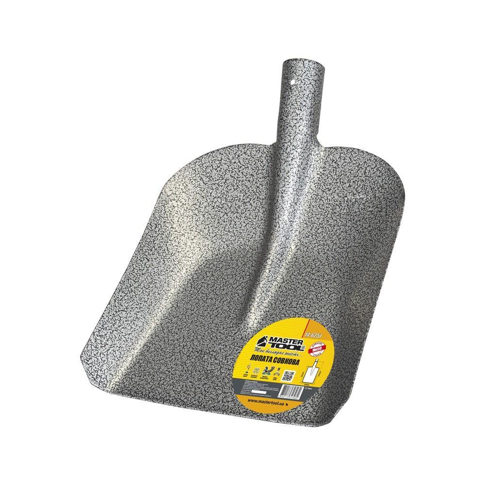Лопата совковая MasterTool молотковая покраска 235х285х345 мм 0,9 кг