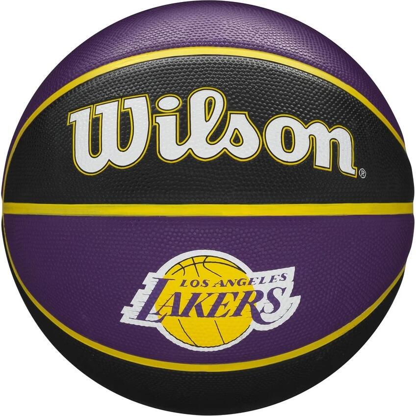 Баскетбольный мяч Wilson NBA TEAM TRIBUTE LA LAKERS р. 7 Фиолетово-черно-желтый (WTB1300XBLAL)