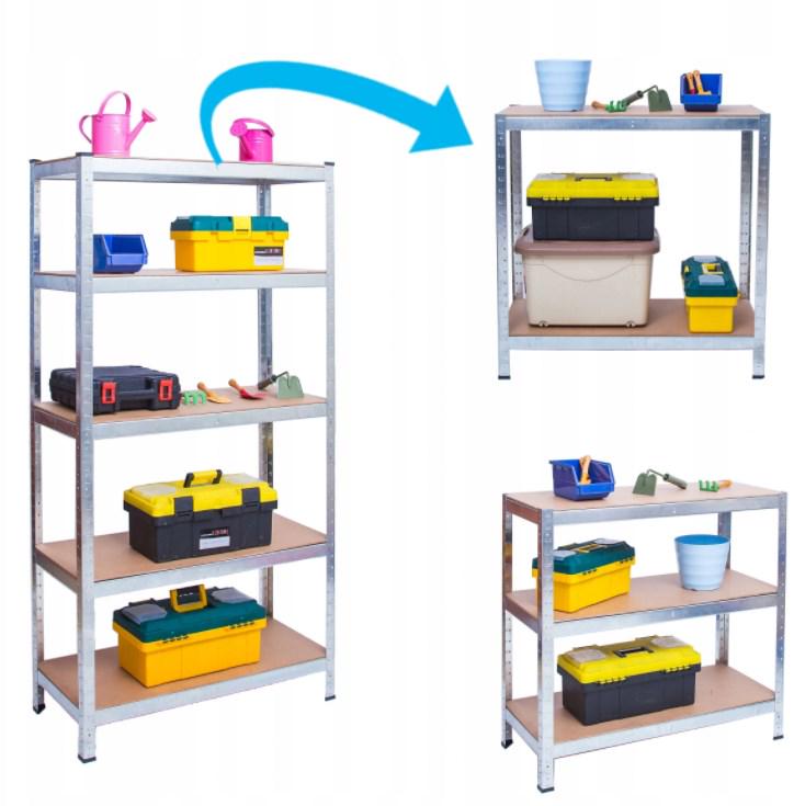 Стеллаж металлический Siker GoodTool G7030 5 полок 150х70х30 см (3433) - фото 2