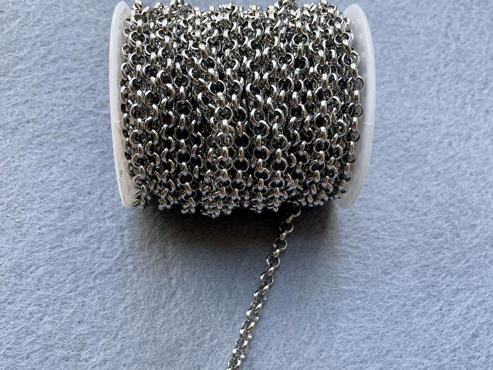 Ланцюг кругла з нержавіючої сталі 5 мм/10 м Ланцюг кругла з нержавіючої сталі 5 мм/10 м