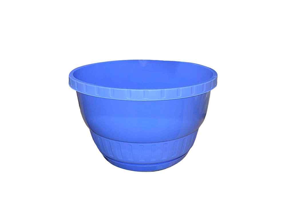 Горщик підвісний для квітів з піддоном без підвіски 18 см 2 л Синій (123)