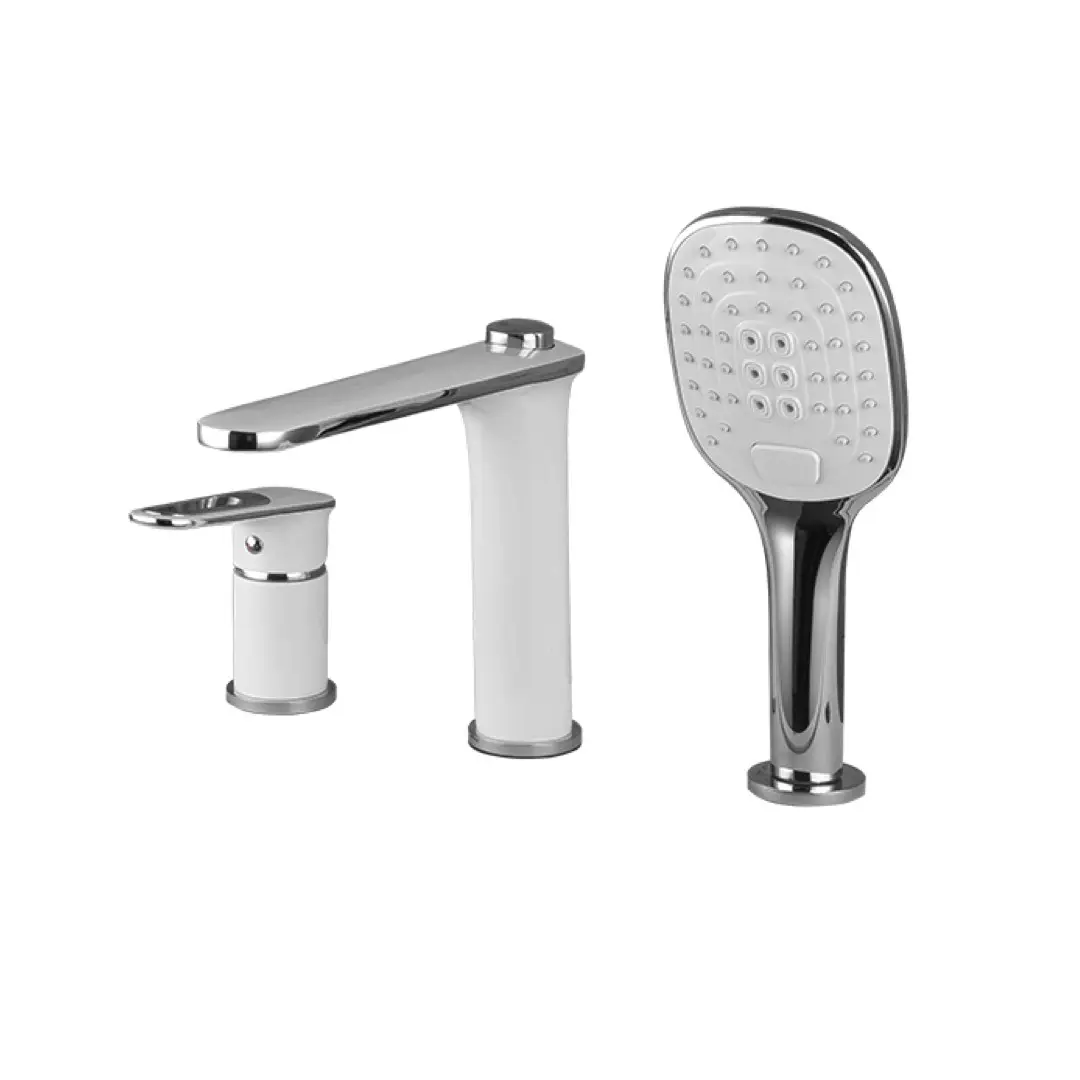 Смеситель для ванны на борт Frap F1149 Белый/Хром (1037553)