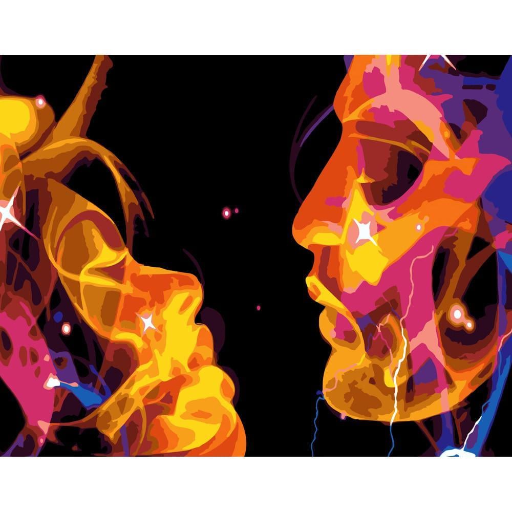 Картина по номерам Strateg Премиум Слияние душ 40х50 см (DY209)