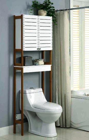 Стеллаж над унитазом из дерева Сориш Капучино/Зефир (СУТ-00190920)