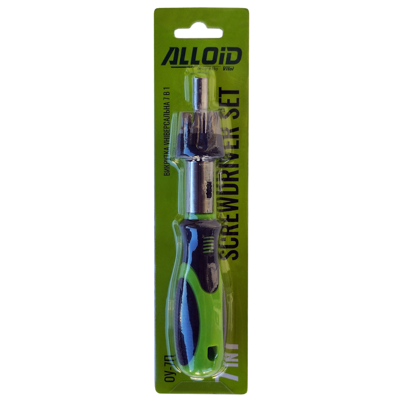 отвертка реверсивная Alloid с насадками 7 ед. (51352) - фото 4 отвертка реверсивная Alloid с насадками 7 ед. (51352) - фото 4